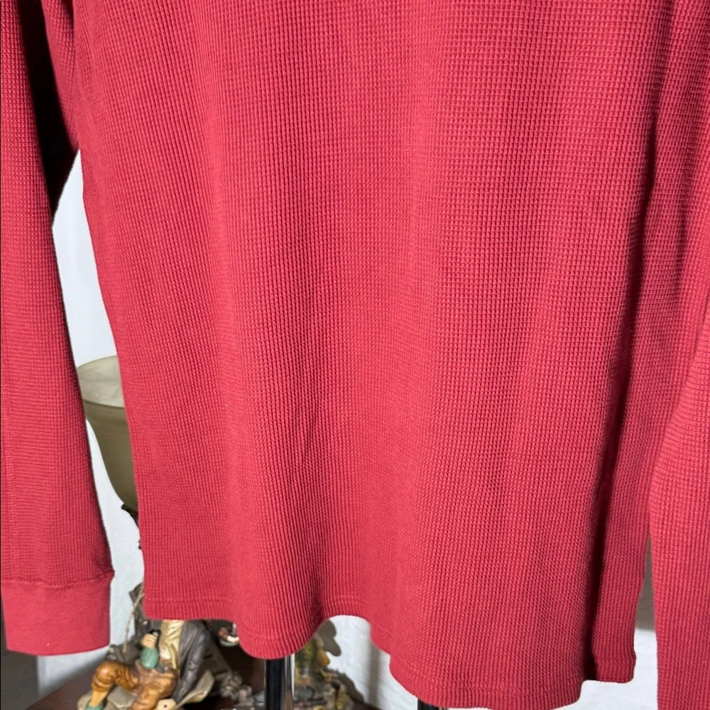 J. Crew Men's Long-Sleeve Henley in Red
